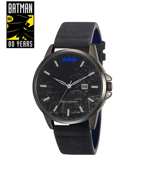 Kit-de-Relogio-Analogico-Mondaine-Batman---Asilo-Arkham-Masculino---Placa-Metalica---32129GPMGSH1-Preto-9809090-Preto_1