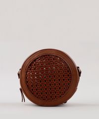Bolsa-Feminina-Transversal-Pequena-Redonda-com-Tresse-Marrom-9614937-Marrom_1