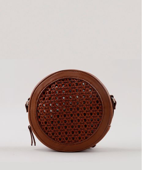 Bolsa-Feminina-Transversal-Pequena-Redonda-com-Tresse-Marrom-9614937-Marrom_1