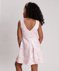 Vestido-Infantil-Texturizado-Estampado-Floral-Sem-Manga-Rose-9787568-Rose_2