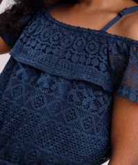 Macaquinho-Infantil-Open-Shoulder-em-Renda-Manga-Curta-Azul-Marinho-9682141-Azul_Marinho_4