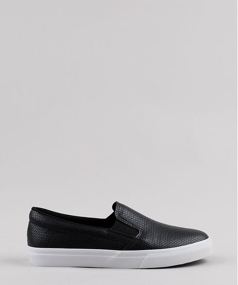 Tenis-Masculino-Oneself-Slip-On-Croco-Preto-9826730-Preto_1