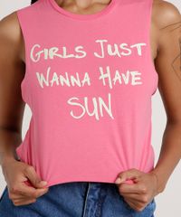 Regata-Feminina-Cropped-Cavada--Girls-Just-Wanna-Have-Sun--Decote-Redondo-Rosa-9828749-Rosa_4