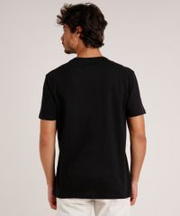 Camiseta-Masculina--Summer-Vibes--Manga-Curta-Gola-Careca-Preta-9717878-Preto_2