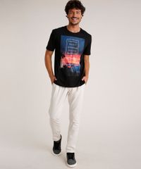 Camiseta-Masculina--Summer-Vibes--Manga-Curta-Gola-Careca-Preta-9717878-Preto_3