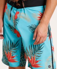 Bermuda-Surf-Masculino-de-Folhagens-e-Flores-Verde-Agua-9743868-Verde_Agua_2