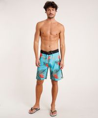Bermuda-Surf-Masculino-de-Folhagens-e-Flores-Verde-Agua-9743868-Verde_Agua_3