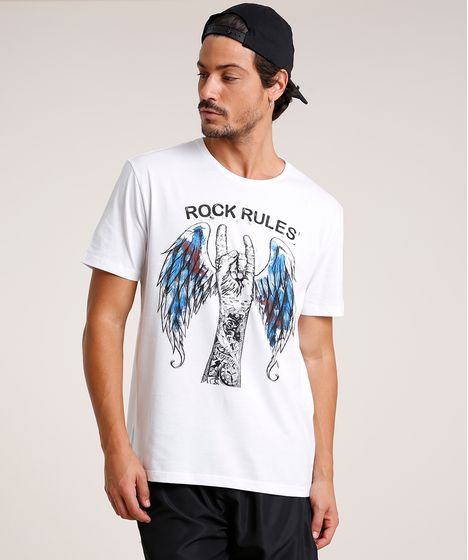 camisa masculina rock