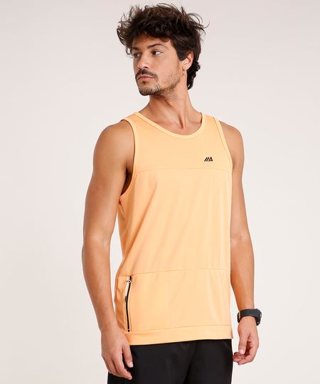 Regata-Masculina-Esportiva-Ace-com-Bolso-e-Recorte-Laranja-Claro-9735021-Laranja_Claro_1