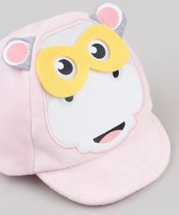 Bone-Infantil-Fisher-Price-Aba-Reta-em-Pelucia-com-Estampa-Interativa-de-Hipopotamo-Rosa-9788914-Rosa_4