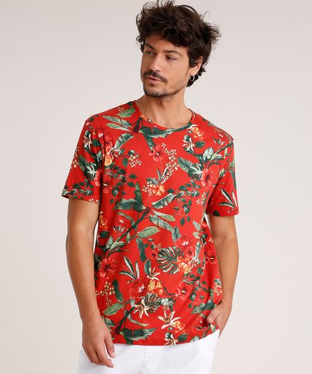 Camiseta-Masculina-Estampada-Floral-Manga-Curta-Gola-Careca-Cobre-9720326-Cobre_1 Camiseta-Masculina-Estampada-Floral-Manga-Curta-Gola-Careca-Cobre-9720326-Cobre_1