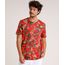Camiseta-Masculina-Estampada-Floral-Manga-Curta-Gola-Careca-Cobre-9720326-Cobre_1