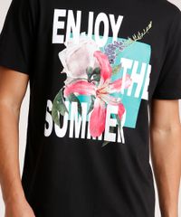 Camiseta-Masculina--Enjoy-the-Summer--Manga-Curta-Gola-Careca-Preta-9738692-Preto_4