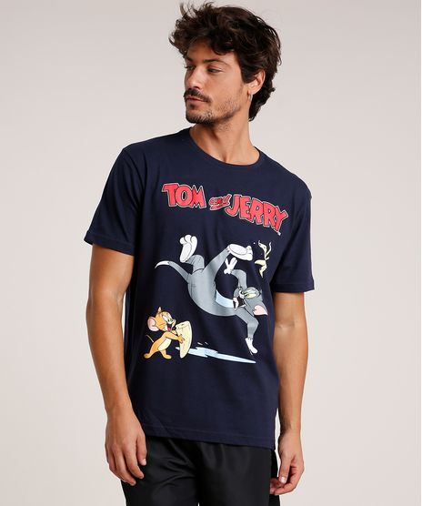 Camiseta-Masculina-Tom-e-Jerry-Manga-Curta-Gola-Careca-Azul-Marinho-9800794-Azul_Marinho_1