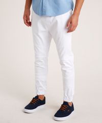 Calca-de-Sarja-Masculina-Jogger-com-Cordao-Branca-9821366-Branco_1
