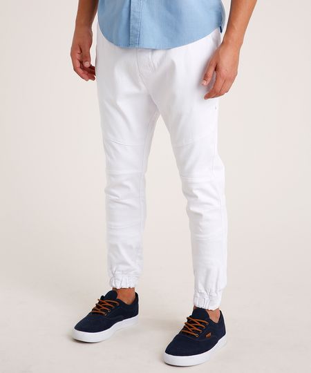 Calca-de-Sarja-Masculina-Jogger-com-Cordao-Branca-9821366-Branco_1 Calca-de-Sarja-Masculina-Jogger-com-Cordao-Branca-9821366-Branco_1