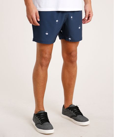 Short-Masculino-Estampado-de-Coqueiros-com-Bolso-Azul-Marinho-9734058-Azul_Marinho_1