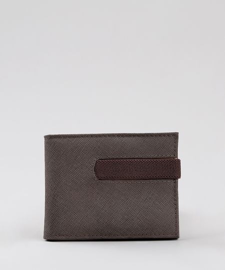Carteira-Masculina-em-Couro-com-Elastico-Marrom-9776319-Marrom_1