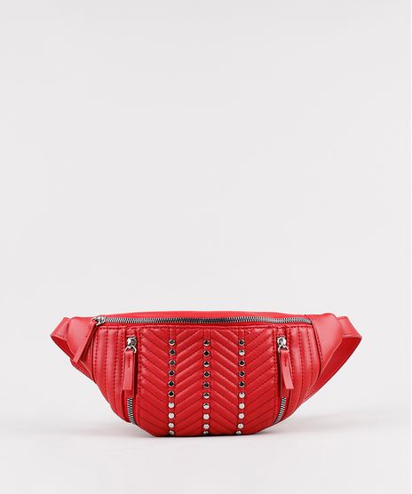 Pochete-Feminina-Matelasse-com-Tachas-Vermelha-9604669-Vermelho_1