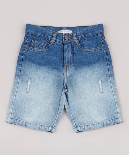 Bermuda-Jeans-Infantil-com-Degrade-e-Puidos-Azul-Medio-9761842-Azul_Medio_1