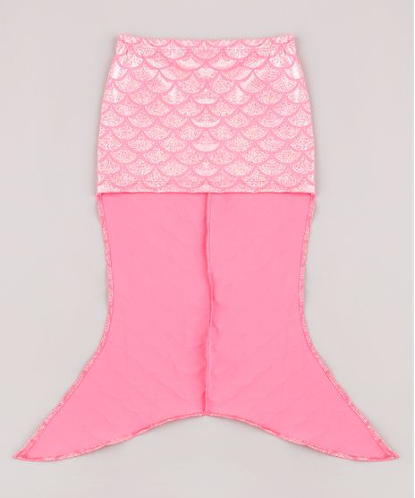 Saia-Infantil-Mullet-Estampada-Sereia-com-Brilho-Holografico-Pink-9771576-Pink_1