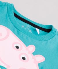 Conjunto-Infantil-George-Pig-de-Camiseta-Manga-Curta-Verde-Agua---Bermuda-em-Moletom-Preta-9843687-Preto_5