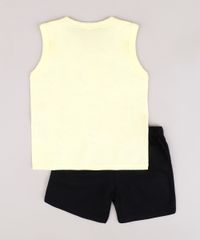 Conjunto-Infantil-de-Regata--Summer--Amarela---Bermuda-em-Moletom-Preta-9843691-Preto_2