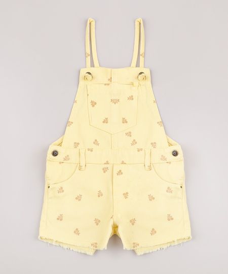 Jardineira-de-Sarja-Infantil-Estampada-Floral-Barra-Desfiada-Amarela-9794712-Amarelo_1