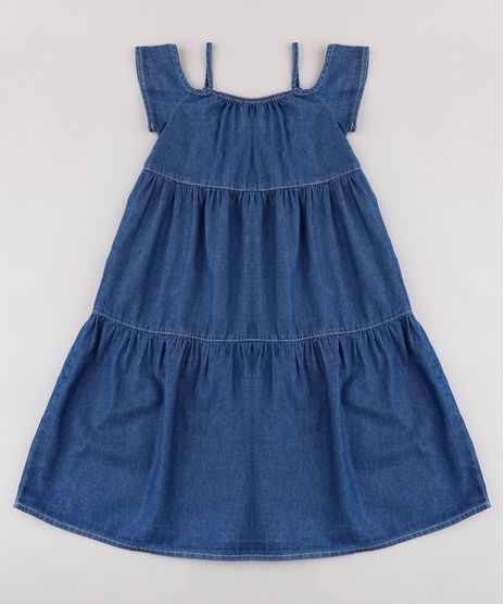 Vestido-Infantil-Longo-com-Recortes-Ombro-a-Ombro-Azul-Escuro-9845744-Azul_Escuro_1