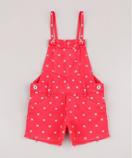 Jardineira-de-Sarja-Infantil-Estampada-de-Laco-Barra-Desfiada-Rosa-Escuro-9794711-Rosa_Escuro_1