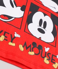 Conjunto-Infantil-Mickey-de-Camiseta-Manga-Curta-Vermelha---Bermuda-em-Moletom-Preta-9843692-Preto_6