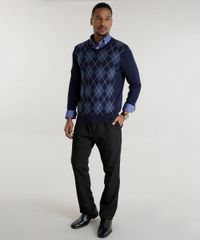 Sueter-em-Trico-com-Estampa-Xadrez-Azul-Marinho-8464210-Azul_Marinho_3