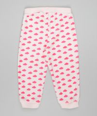 Calca-Estampada-de-Nuvens-em-Plush-de-Algodao---Sustentavel-Rosa-Claro-8479279-Rosa_Claro_2