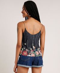 Regata-Feminina-Ampla-Canelada-Estampada-Floral-Alca-Fina-Decote-Redondo-Verde-Escura-9770806-Verde_Escura_2