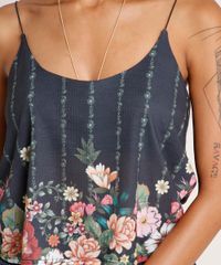 Regata-Feminina-Ampla-Canelada-Estampada-Floral-Alca-Fina-Decote-Redondo-Verde-Escura-9770806-Verde_Escura_4