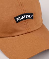 Bone-Masculino-Aba-Curva-com-Bordado--Whatever--Caramelo-9769563-Caramelo_2