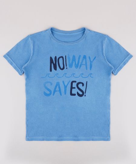 Camiseta-Infantil--No-way--Manga-Curta--Azul-9734841-Azul_1