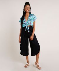 Camisa-Feminina-Cropped-Estampada-de-Coqueiro-com-No-Manga-Curta-Azul-9781291-Azul_3