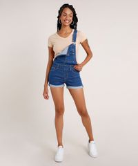 Jardineira-Jeans-Feminina-Reta-com-Barra-Dobrada-Azul-Medio-9834569-Azul_Medio_3