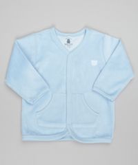 Cardigan-em-Plush-de-Algodao---Sustentavel-Azul-Claro-8479664-Azul_Claro_1