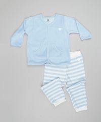 Cardigan-em-Plush-de-Algodao---Sustentavel-Azul-Claro-8479664-Azul_Claro_3