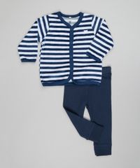 Cardigan-em-Plush-de-Algodao---Sustentavel-Listrado-Branco-8498070-Branco_3