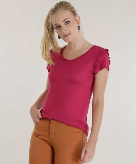 Blusa-com-Babados-Rosa-Escuro-8568855-Rosa_Escuro_1 Blusa-com-Babados-Rosa-Escuro-8568855-Rosa_Escuro_1