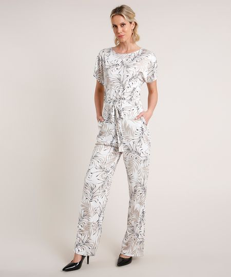 Macacao-Feminino-Estampado-de-Folhagem-com-Bolsos-Manga-Curta-Branco-9754240-Branco_1 Macacao-Feminino-Estampado-de-Folhagem-com-Bolsos-Manga-Curta-Branco-9754240-Branco_1