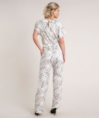 Macacao-Feminino-Estampado-de-Folhagem-com-Bolsos-Manga-Curta-Branco-9754240-Branco_2