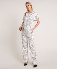Macacao-Feminino-Estampado-de-Folhagem-com-Bolsos-Manga-Curta-Branco-9754240-Branco_3