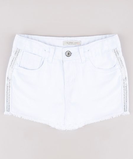Short-de-Sarja-Infantil-com-Paete-Holografico-Barra-Desfiada-Branco-9756710-Branco_1