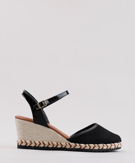 Espadrille-Feminina-Moleca-Anabela-Salto-Medio-em-Suede-com-Corda--Preta-9889994-Preto_1