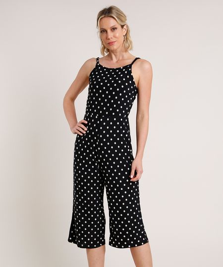 Macacao-Feminino-Pantacourt-Estampado-de-Poa-Alca-Fina-Preto-9845067-Preto_1