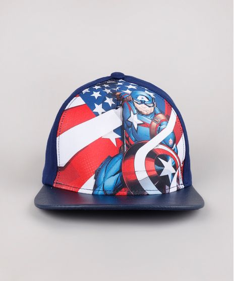 Bone-Infantil-Aba-Reta-Capitao-America-Azul-Marinho-9866261-Azul_Marinho_1